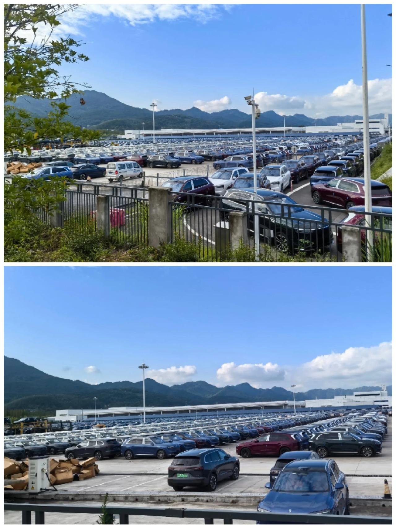 全新问界M7漫山遍野，就看M7到时候订单有多少了，赛力斯产能是准备好了