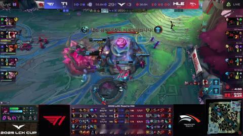 T1今天直接暴打HLE，3比0！T1暴打HLEHLE对战T1英雄联盟​​​