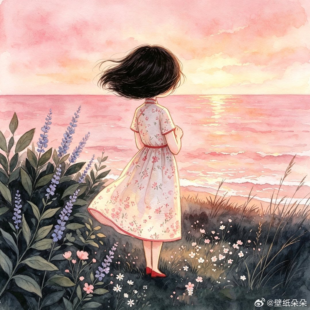 Q版国风小美女插画头像​​​
