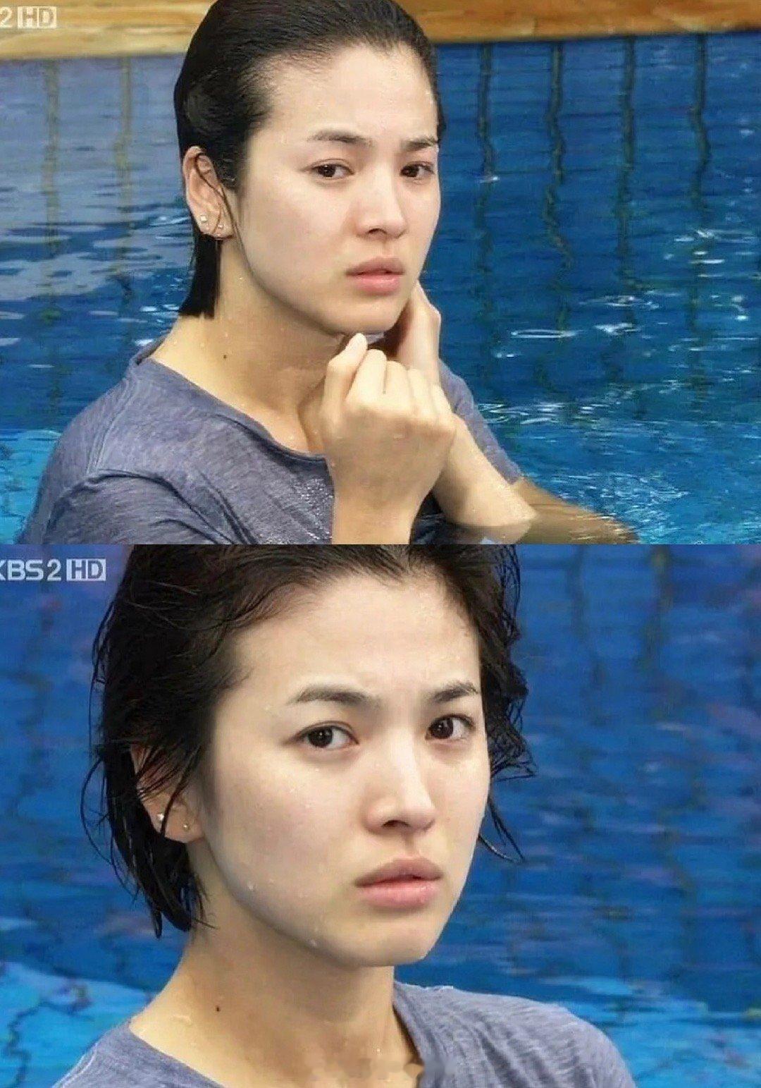 比妆后更完美的素颜宋慧乔​​​