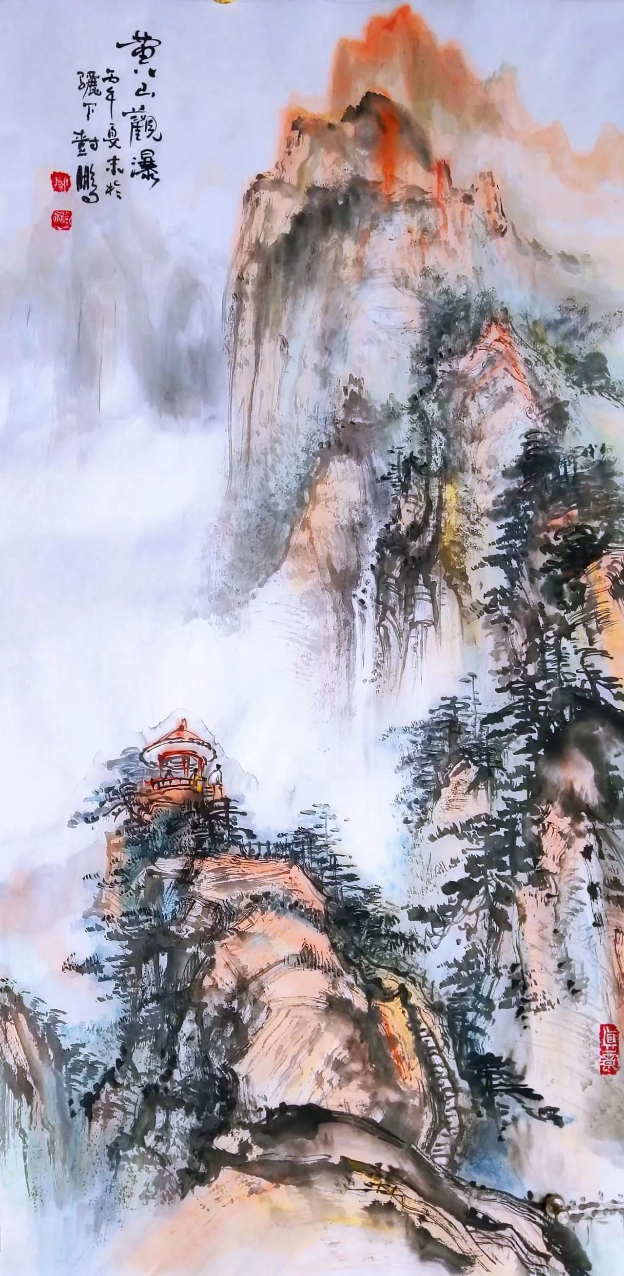 2026年8月上旬、骊望南山：近日作品、三尺：今黄山观瀑昨