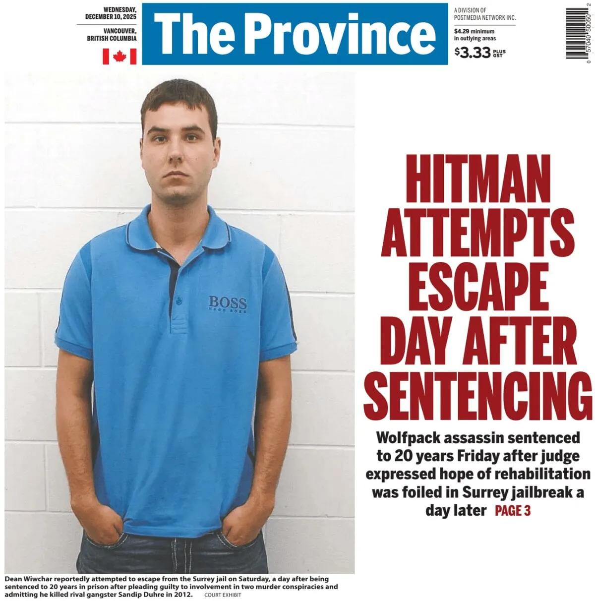 加拿大的部分地区黑帮犯罪已经泛滥成灾，谋杀案件频发，民众怨声载道。加拿大《省报