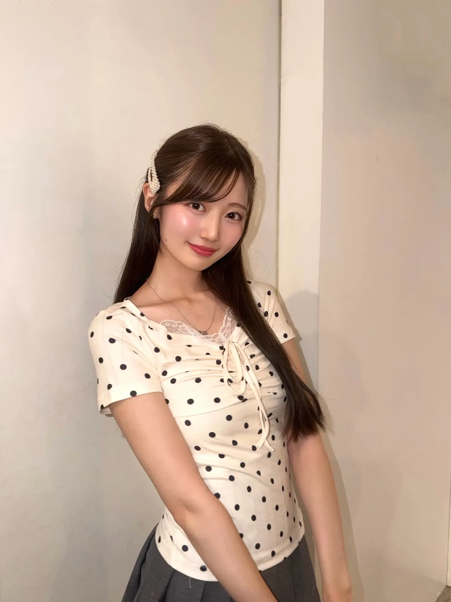 今日份可爱风。我觉得还是百褶裙跟我合身