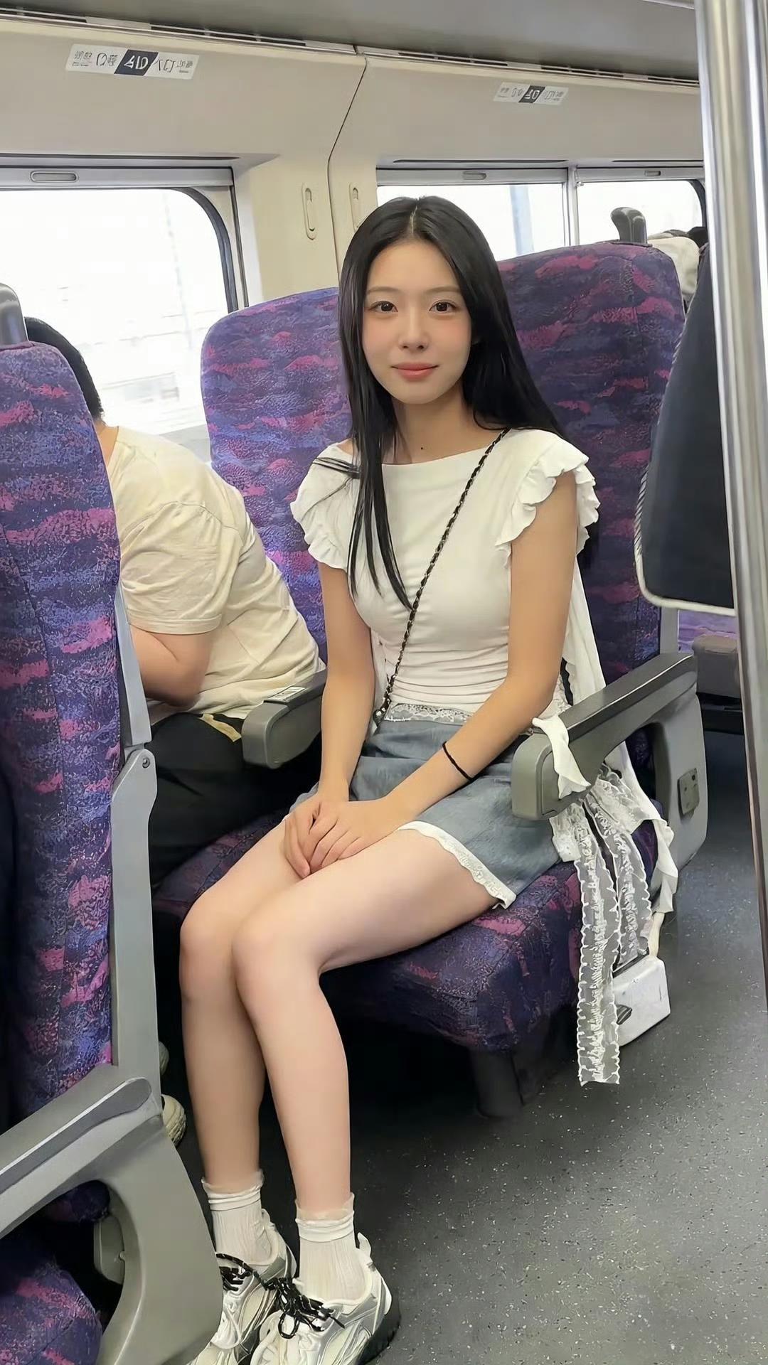 高铁上偶遇一女子