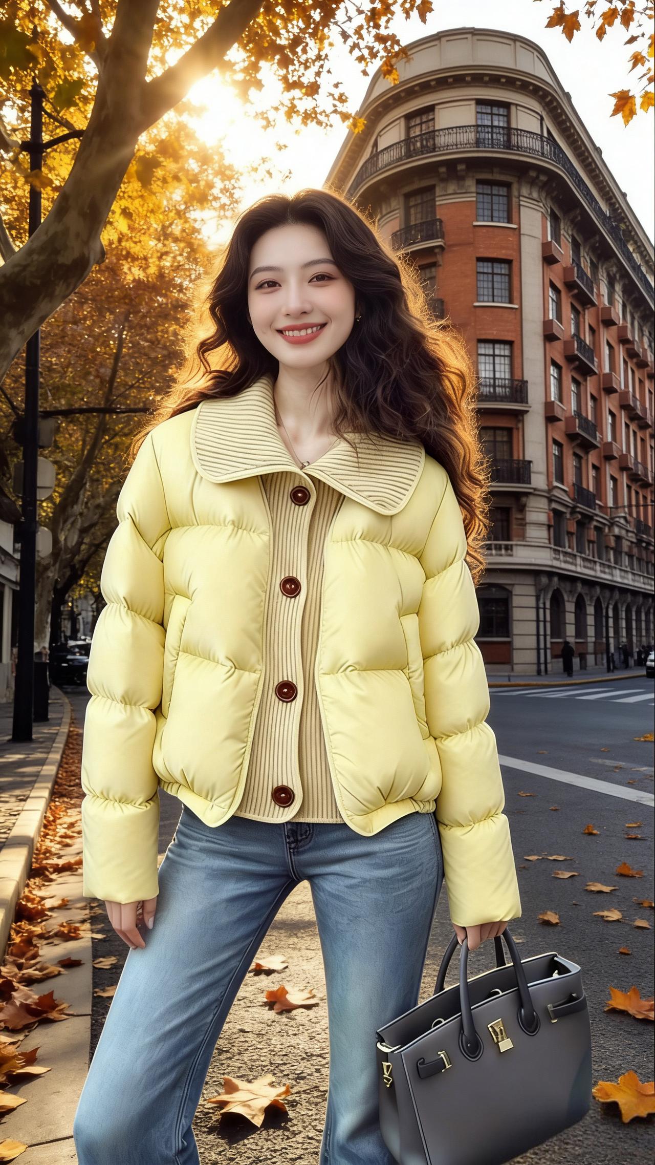 优雅气质穿搭时尚混搭都市女性氛围感十足自信魅力