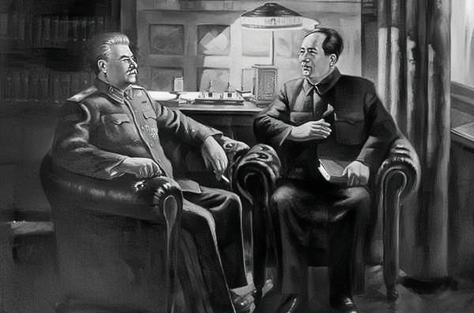 1949年年底，毛主席第一次见到斯大林，委婉提出了一个让苏联帮助解放台湾的要求。