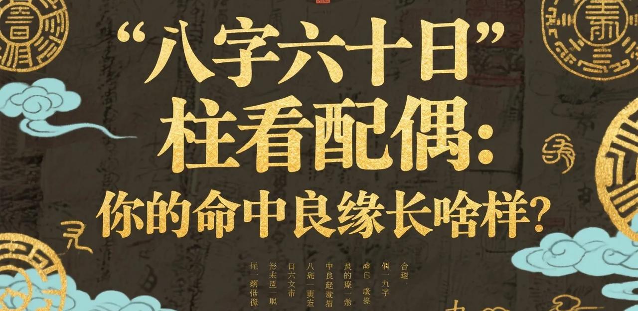 八字六十日柱看配偶：你的命中良缘长啥样？（收藏版）八字中日支为“配偶宫”，藏着