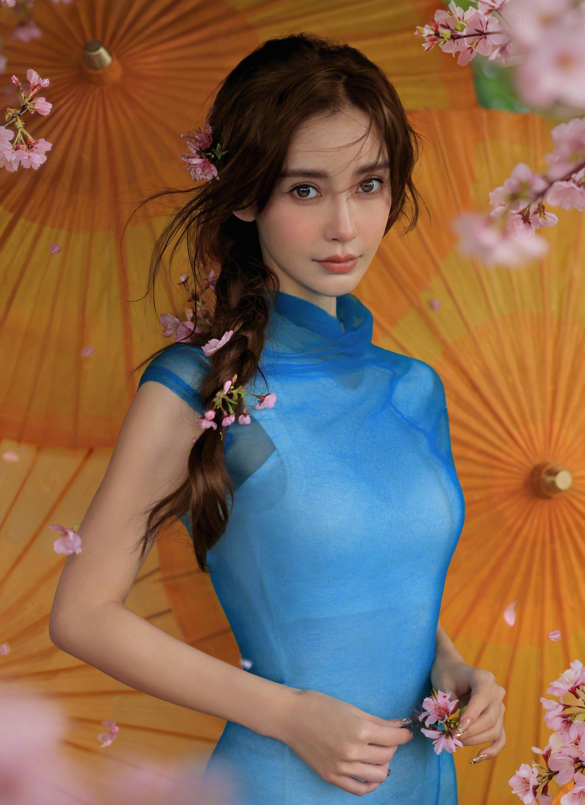 Angelababy秀场认出粉丝angelababy晚安