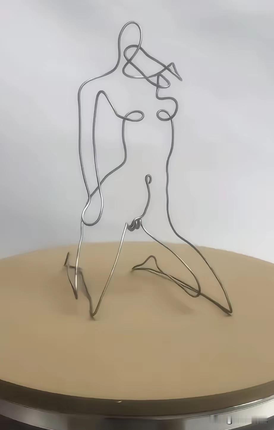 真的是高手在民间啊，一条简简单单的铁丝，经过高手的一番操作，就变成了一件艺