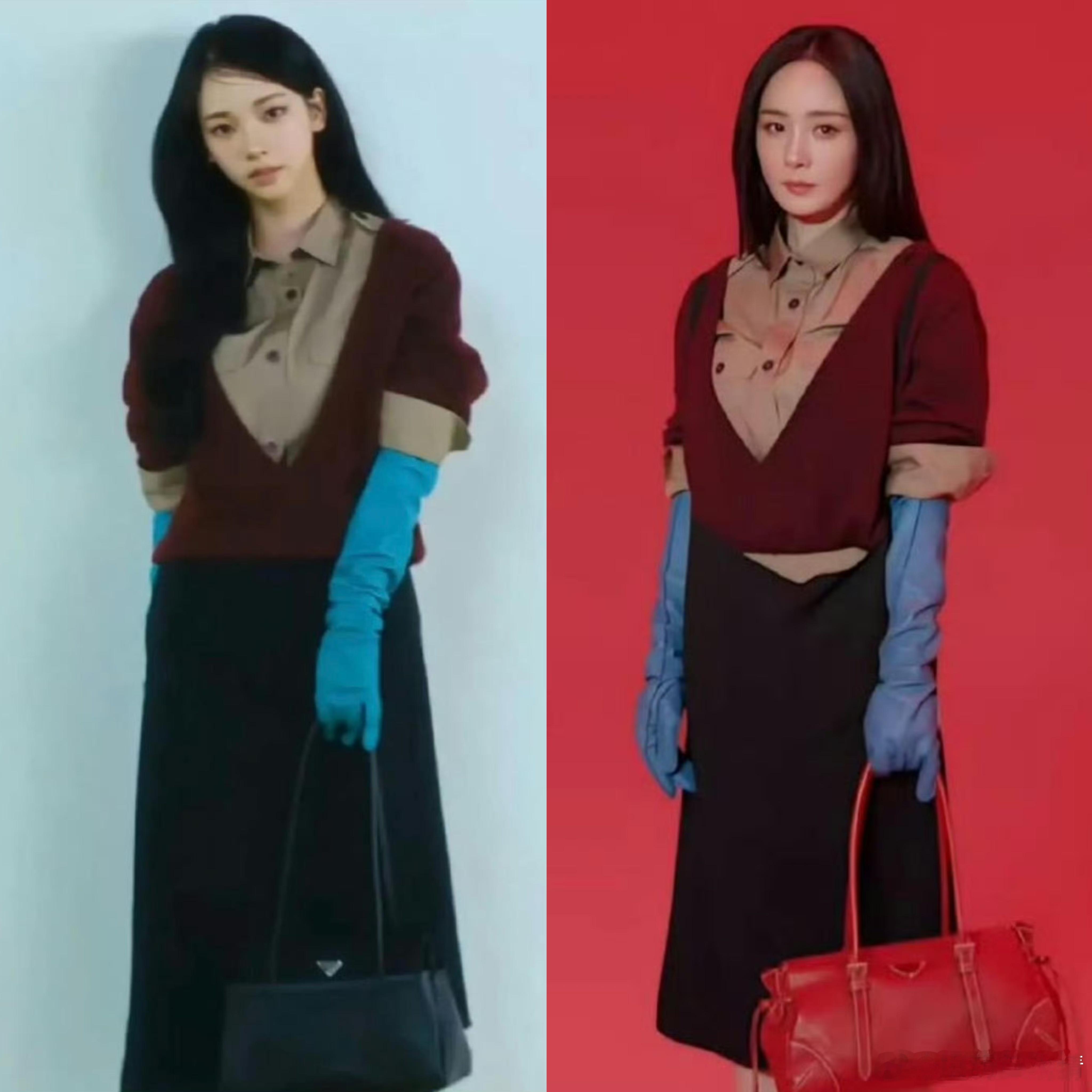 杨幂柳智敏撞衫又撞衫了，蜜蜂风了