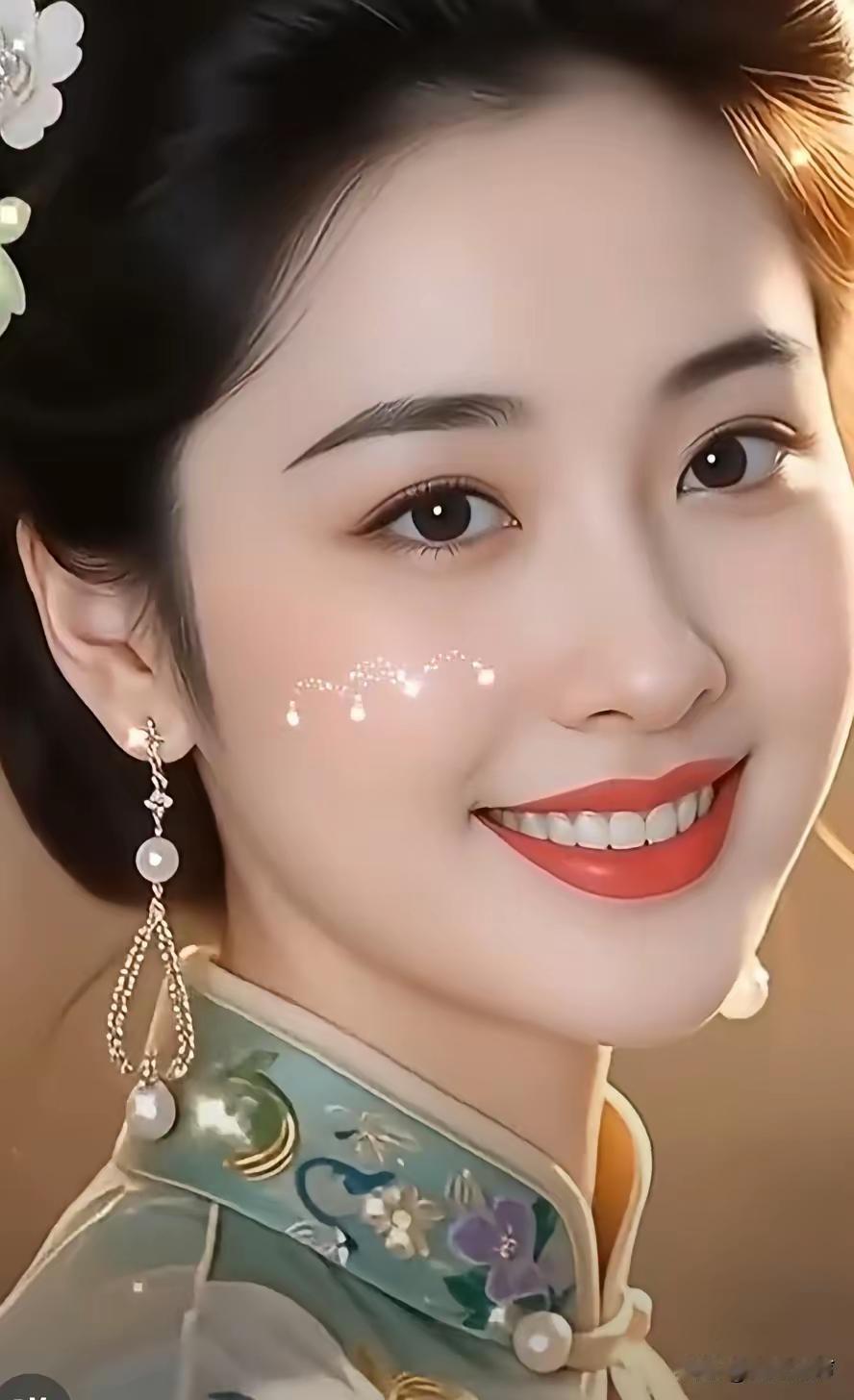 温柔古典，笑靥如花，古风美人，优雅动人。