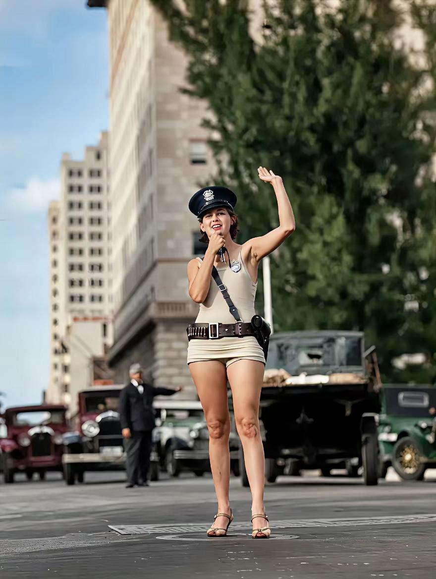 1931年，美国迈阿密女交警​​​。