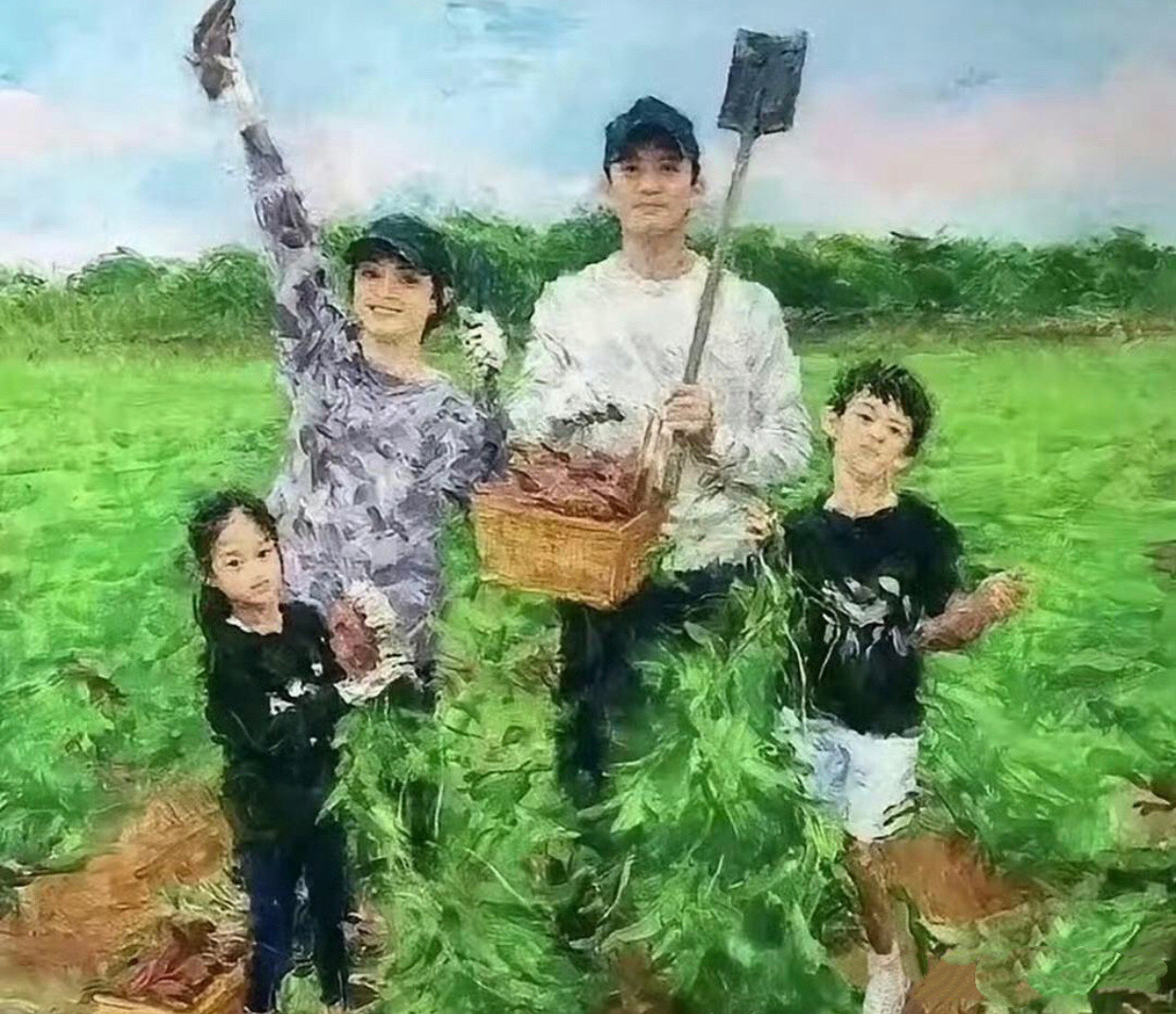 孙俪的绘画水平，王诗龄来了都得管她叫一声师傅啊！