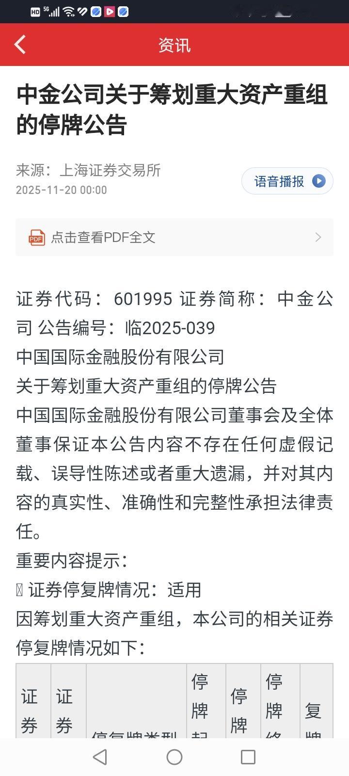 中金公司重组复牌日会成为启动跨年度行情的导火索吗？中金公司这个购并重组时间节点