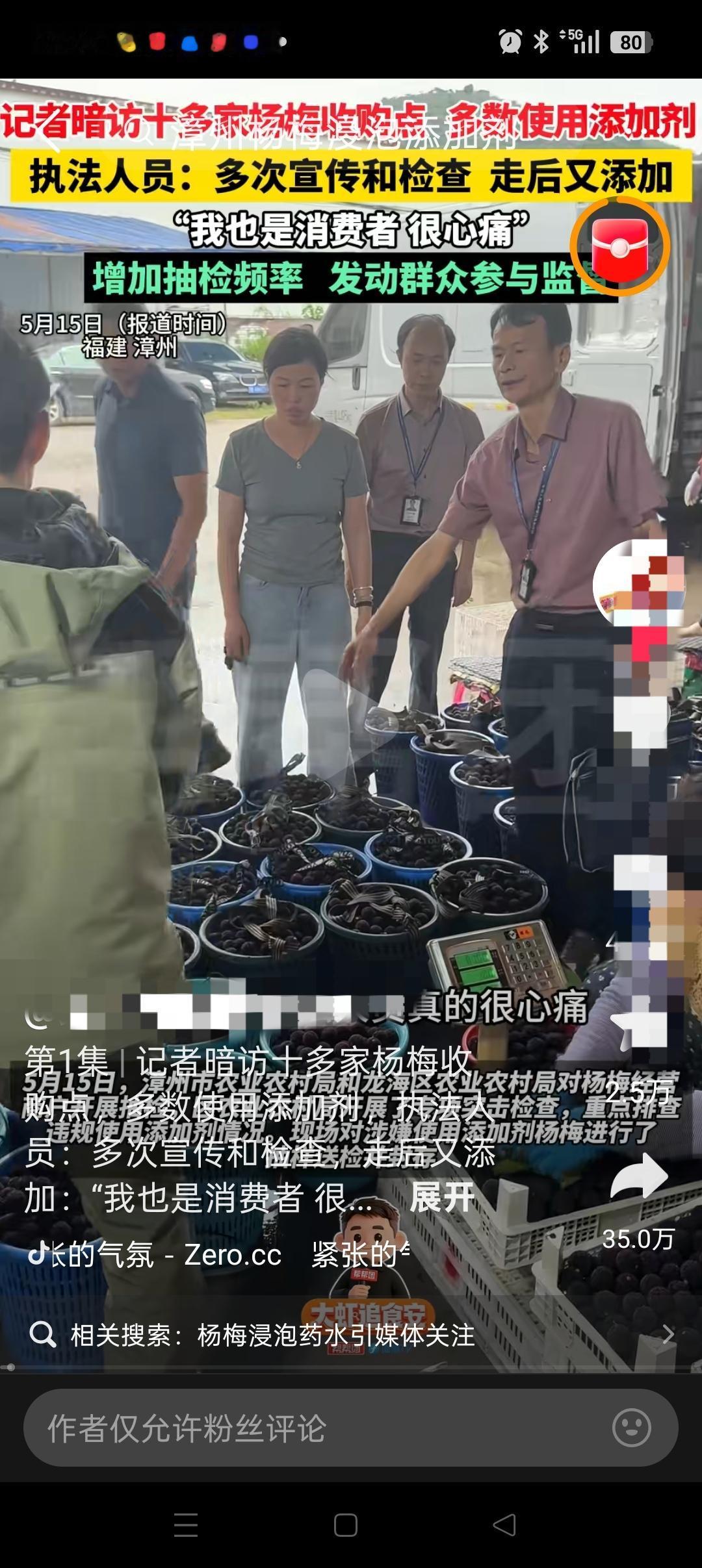 我叔叔家就是种杨梅的，一天24小时守在果园，每年就指着这点收成养家糊口。但自