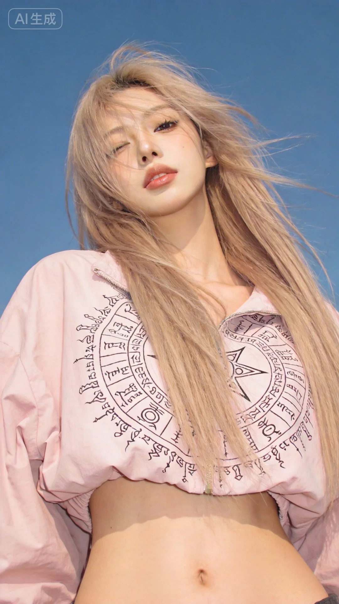 一位长发及腰模样可爱的女生，构图随意却尽显生活中的绚丽日常，人像摄影...