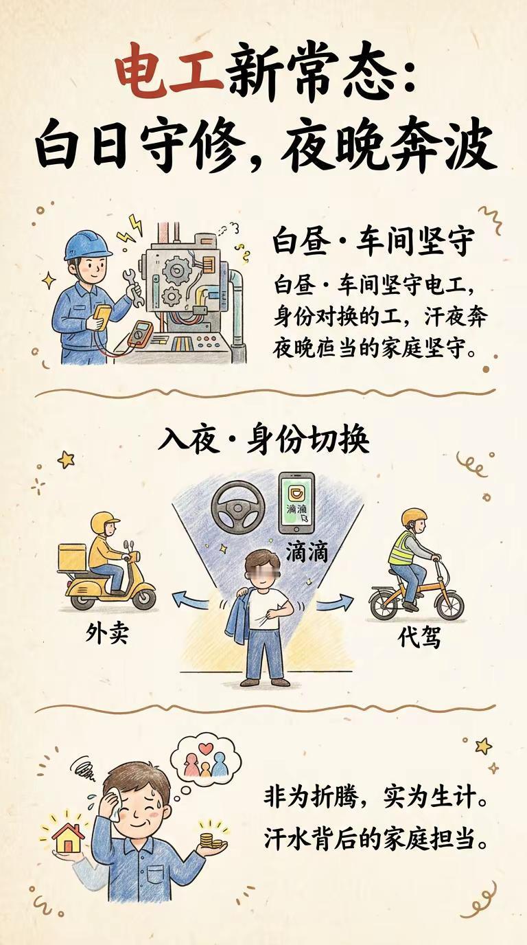不知道大家有没有发现，身边越来越多维修电工，都开启了“白天上班、晚上跑腿”的模式