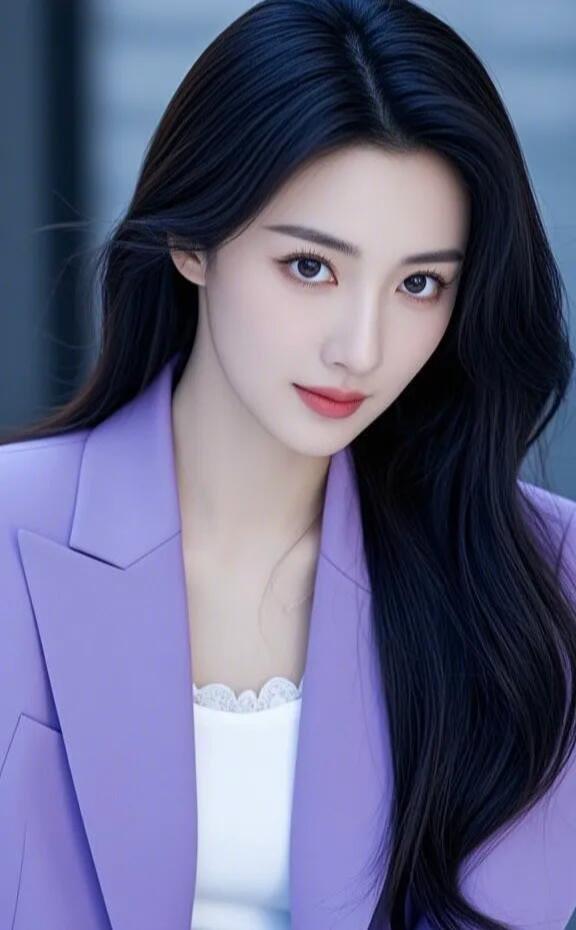 紫衣美人，风华绝代。