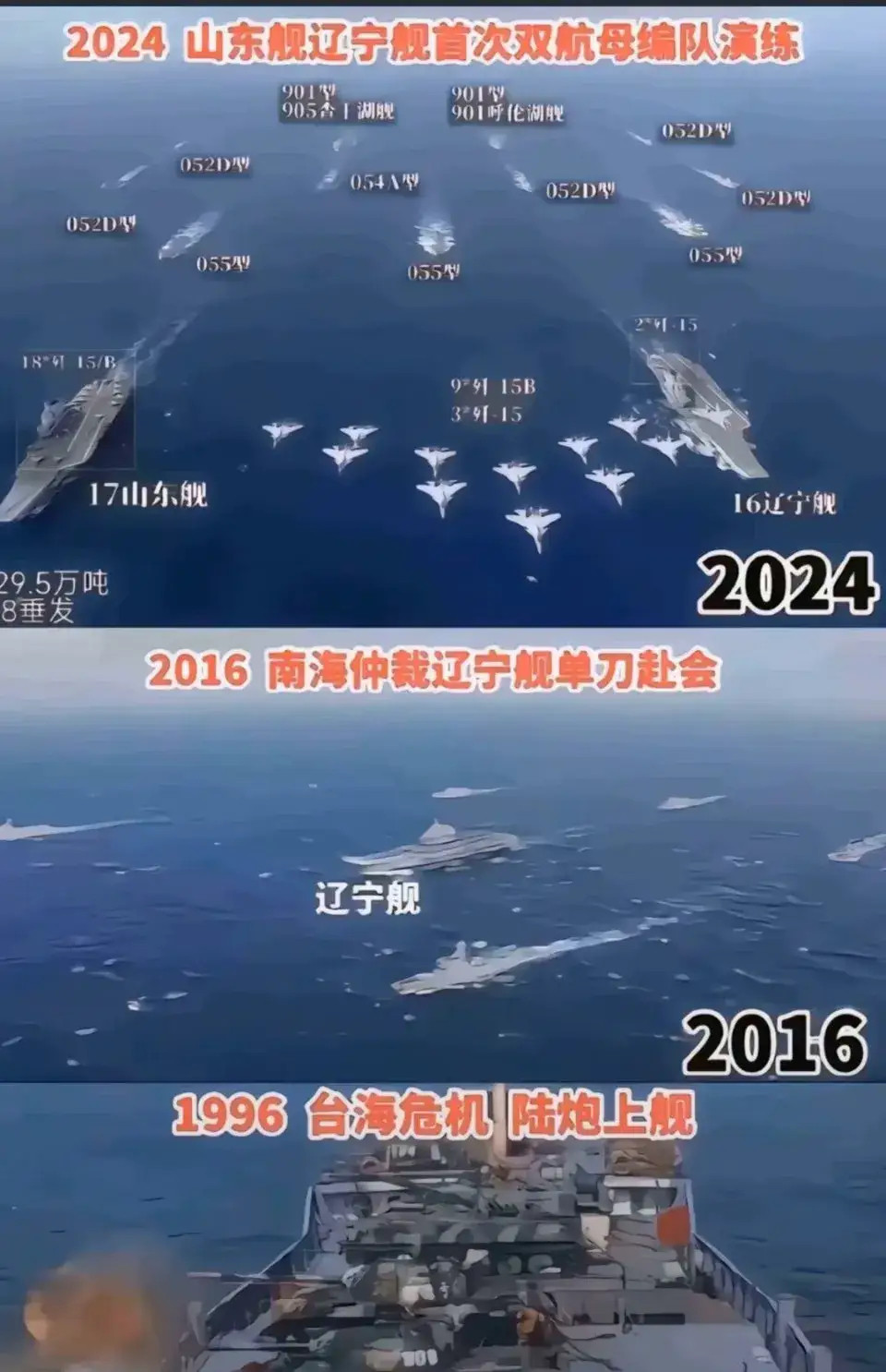 29年时间，让你看看中国海军究竟干了啥！泪目～​​​