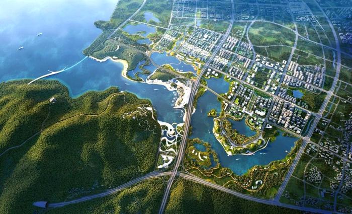 占地约22500亩！规划双子塔超高地标！大福州一巨无霸湾区设计曝光！继福清清
