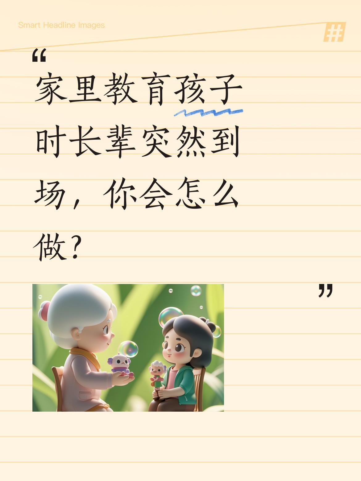 家里教育孩子时长辈突然到场，你会怎么做？妈妈正在教训女儿，没想到外婆突然来了。