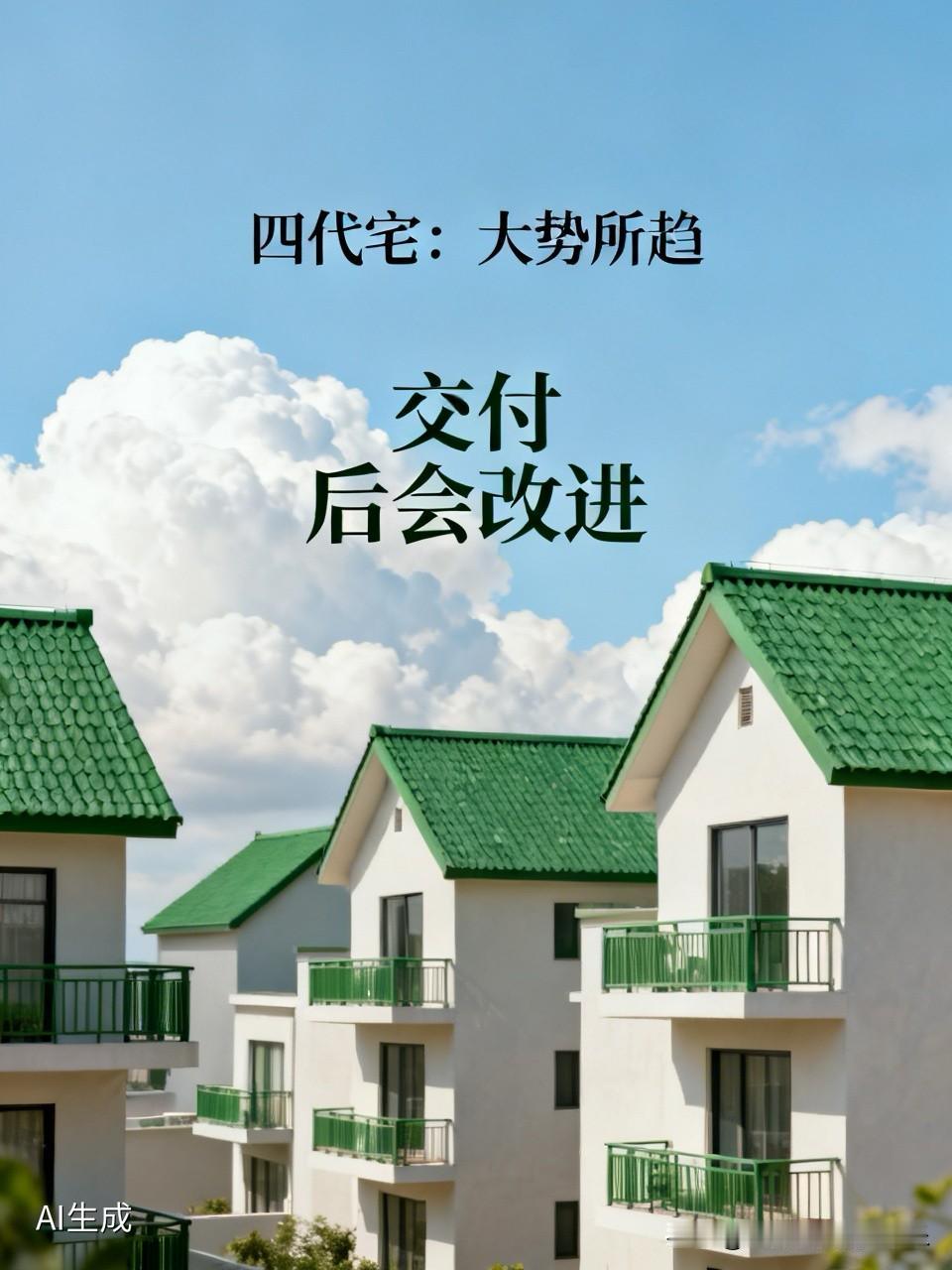 不管网上的房东怎么吐槽四代宅。但是很明显四代宅就像电车一样，是大势所趋。连东