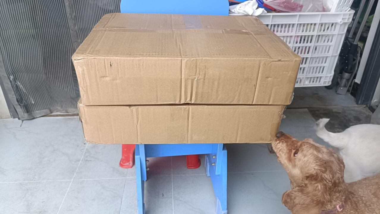 今天收到未留名好心人寄来的20斤猫粮，感谢这位每月固定寄猫粮的好心人！我家里收养