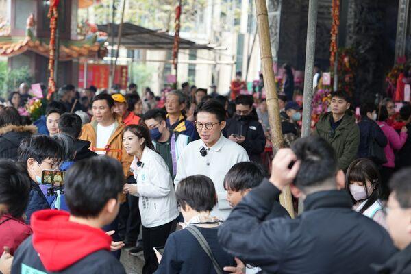 黄国昌拜年遭呛声　“四大金钗”林子宇反击：精心铺陈的恶意台湾民众党主席黄国昌1