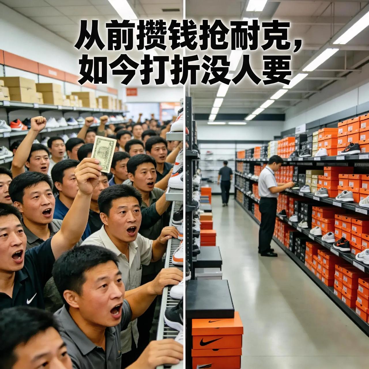 从前攒钱抢耐克，如今打折没人要，国人消费悄悄变了十几年前厂里工友攒几个月工