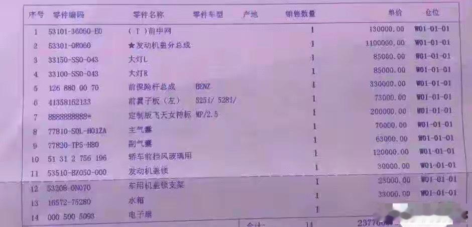 我嘞个去，修车费237万～～远离这种标志的车。