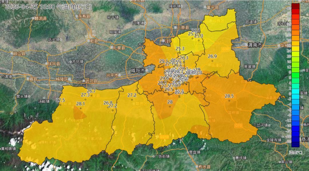【西安30℃已上线】今日西安升温明显，城区部分区域最高气温超过30℃。据西安市气