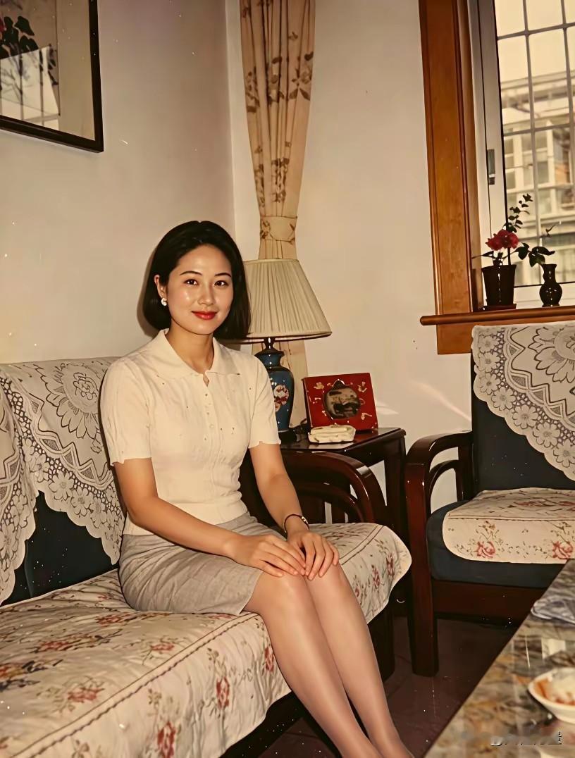八十年代，眼神满满的幸福