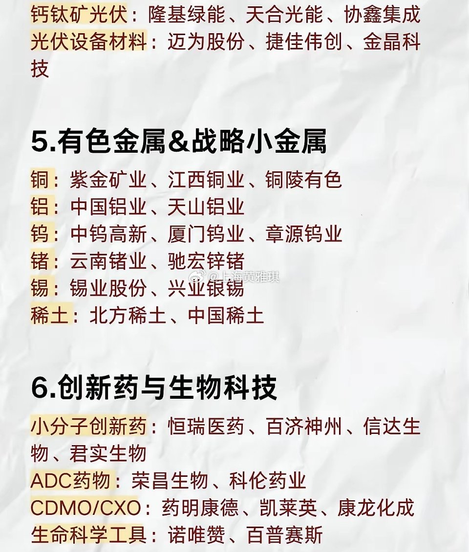 速看！9月大A九大潜力方向一篇看懂9月行情该看哪里📊梳理出当下9大高潜力赛道，覆盖AI算力、半导体