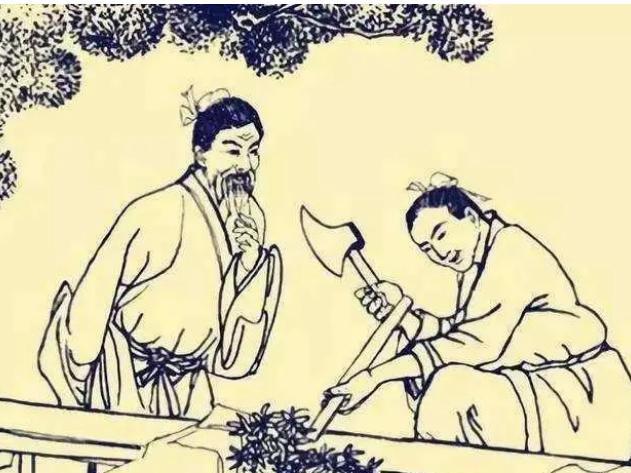 古代，有个木匠帮财主打了套家具，交货后，木匠去结账，可财主却说账已结清。还拿出证