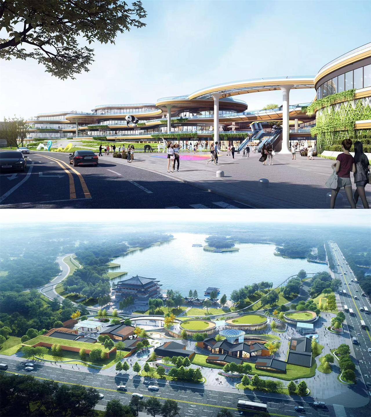 坐标曲江池畔，一座特色公园商业正逐渐成型。项目初步定名“潮棠湾”，利用超400个