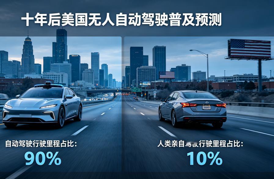 马斯克说十年后90%的行驶里程由机器完成，人类自己开车成了“稀罕事”。看完我只
