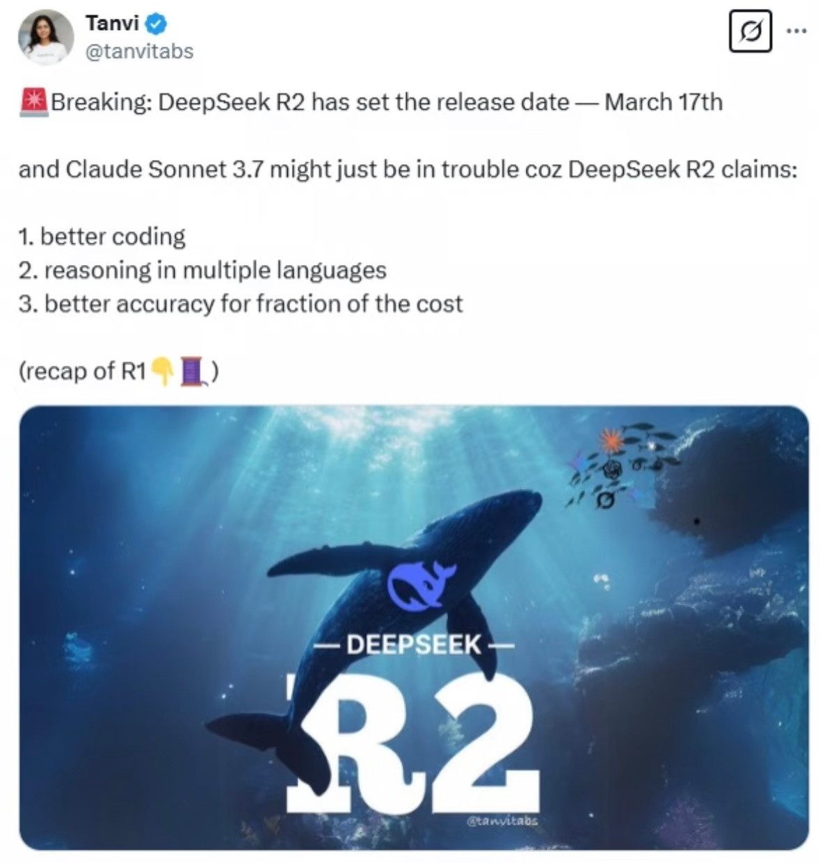近日来越来越多关于DeepSeekR2要发布的爆料，不知道这是烟雾弹还是真的要