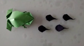 折纸教程: 青蛙和蝌蚪的折法分享,留着教孩子!