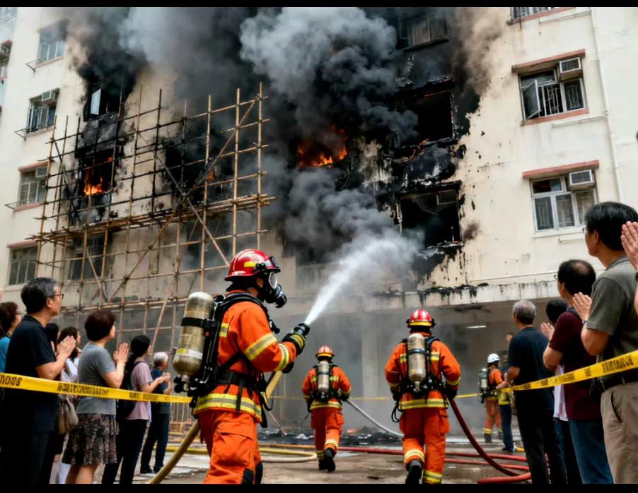刚刚看到香港大埔那场火灾的后续报道，心里更不是滋味了。原来那位差点遇险的72岁老