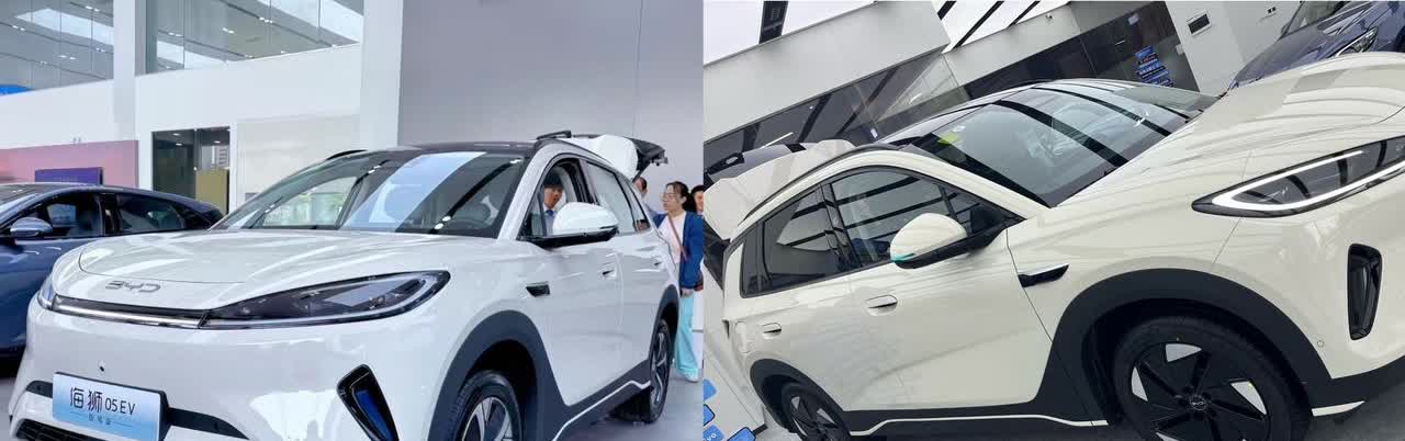 24号我去定了一台比亚迪海狮05ev，25号就开始后悔了，比亚迪则是在23号官宣