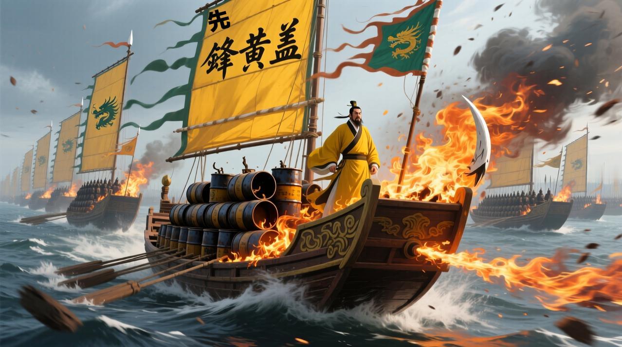 【逆风翻盘！一场大火如何烧出三国鼎局？看周瑜诸葛的绝地反击】公元208年的长