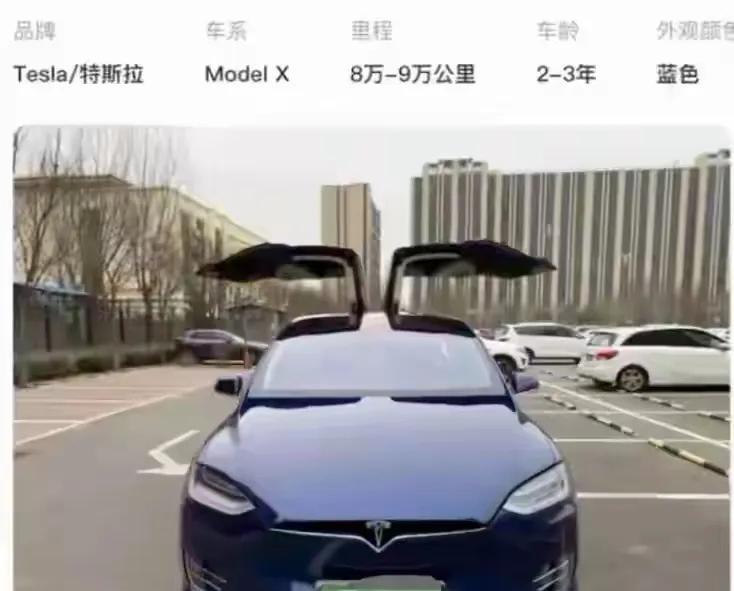 北京，一男子想入手一辆2手特斯拉ModelX，他在某二手平台看上一辆2019年车