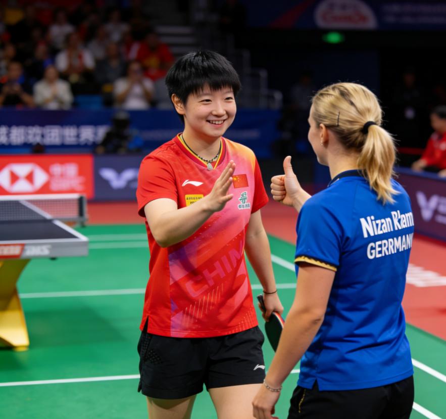 鹰眼判赢却主动让分！孙颖莎这一举动，让对手竖起大拇指！这就是格局，这就是睿智