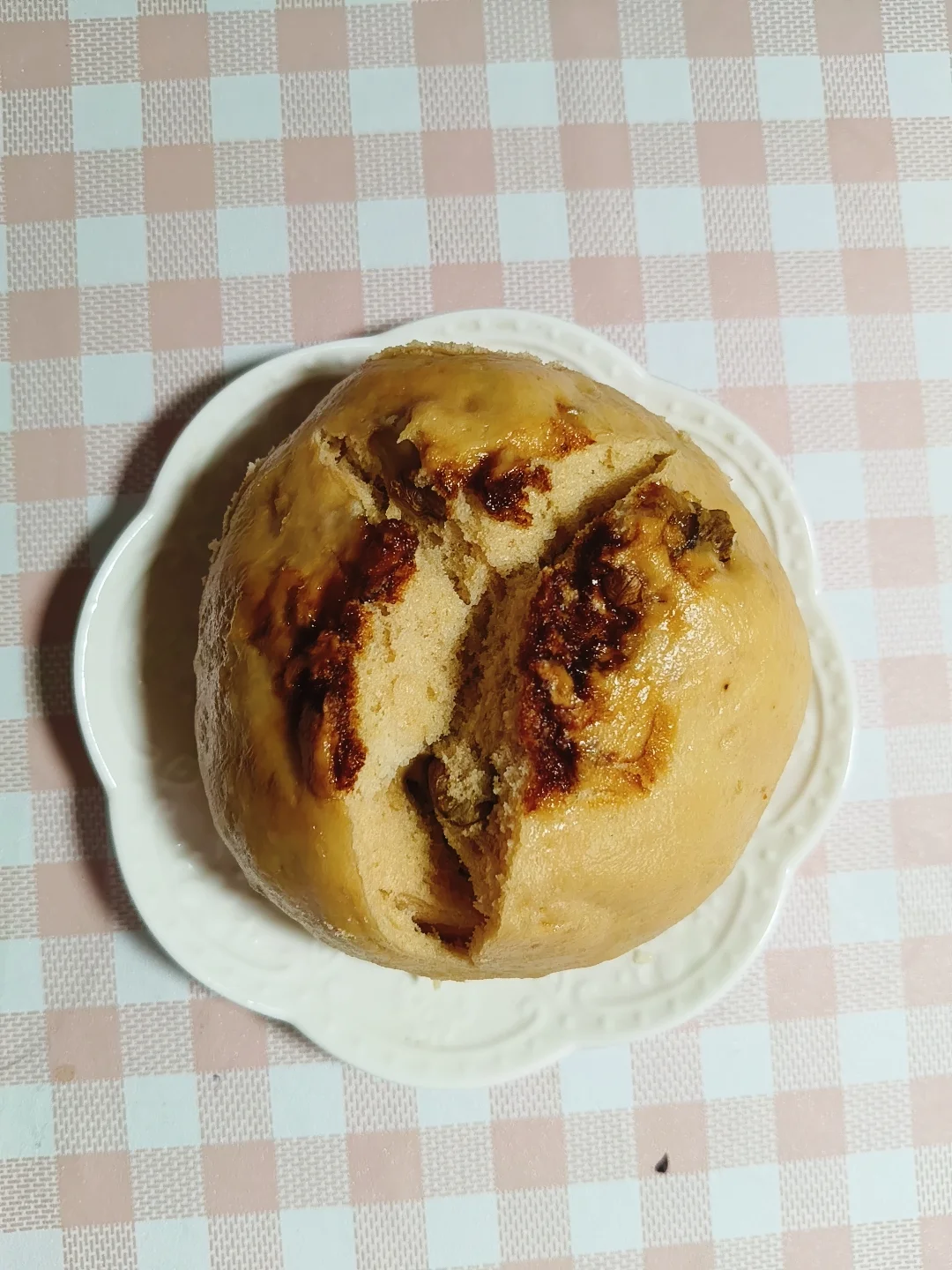 红糖核桃开花大馒头