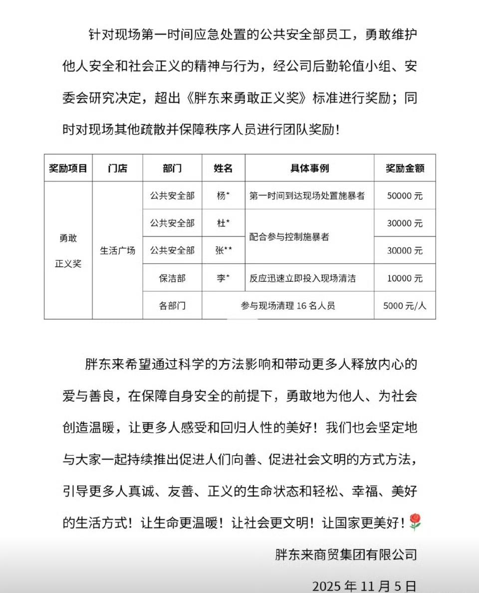 河南许昌胖东来生活广场这两天成了热议焦点。11月2日，商场里突然发生持刀伤人事件