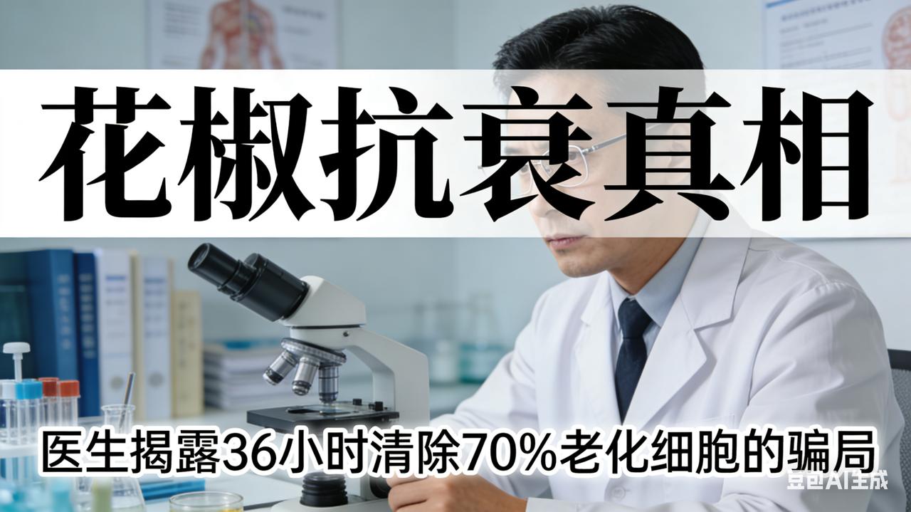 花椒抗衰真相：医生揭露36小时清除70%老化细胞的骗局标题：厨房调料逆