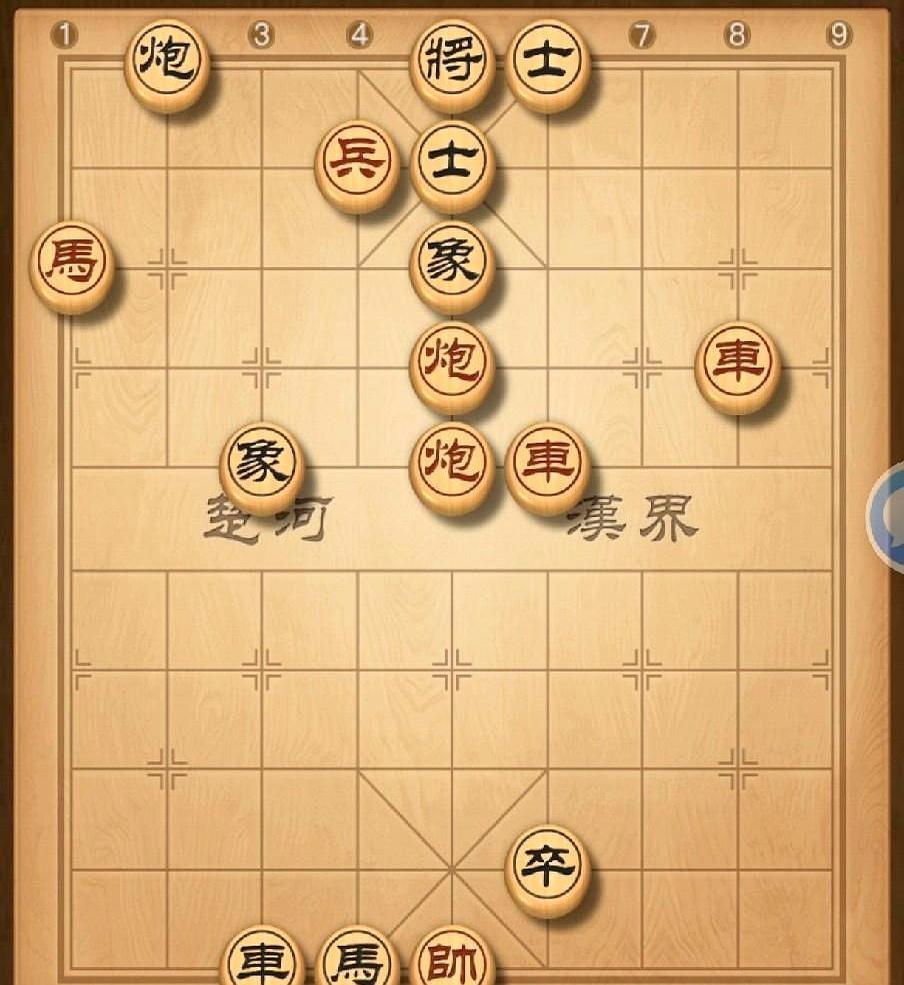 10步内绝杀黑马！红双车双炮一马一兵，黑只剩车、马、卒，却摆出一副“我马上