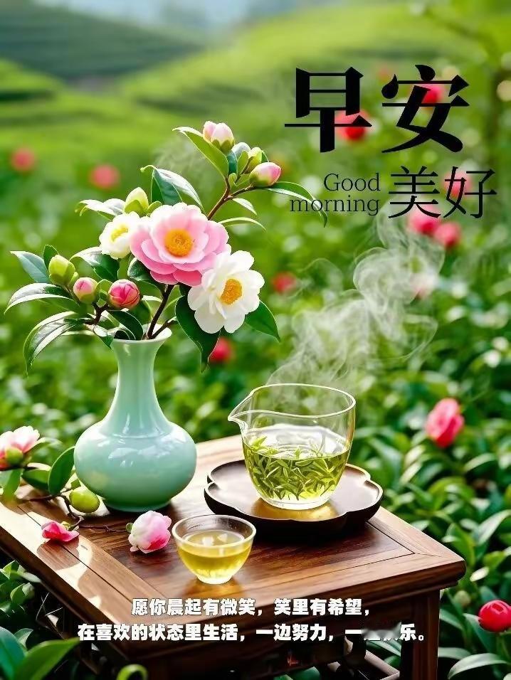 分享早上的祝福语早安呀友友们！马年清晨，愿第一缕阳光为你驱散疲惫，马蹄声声驮来满