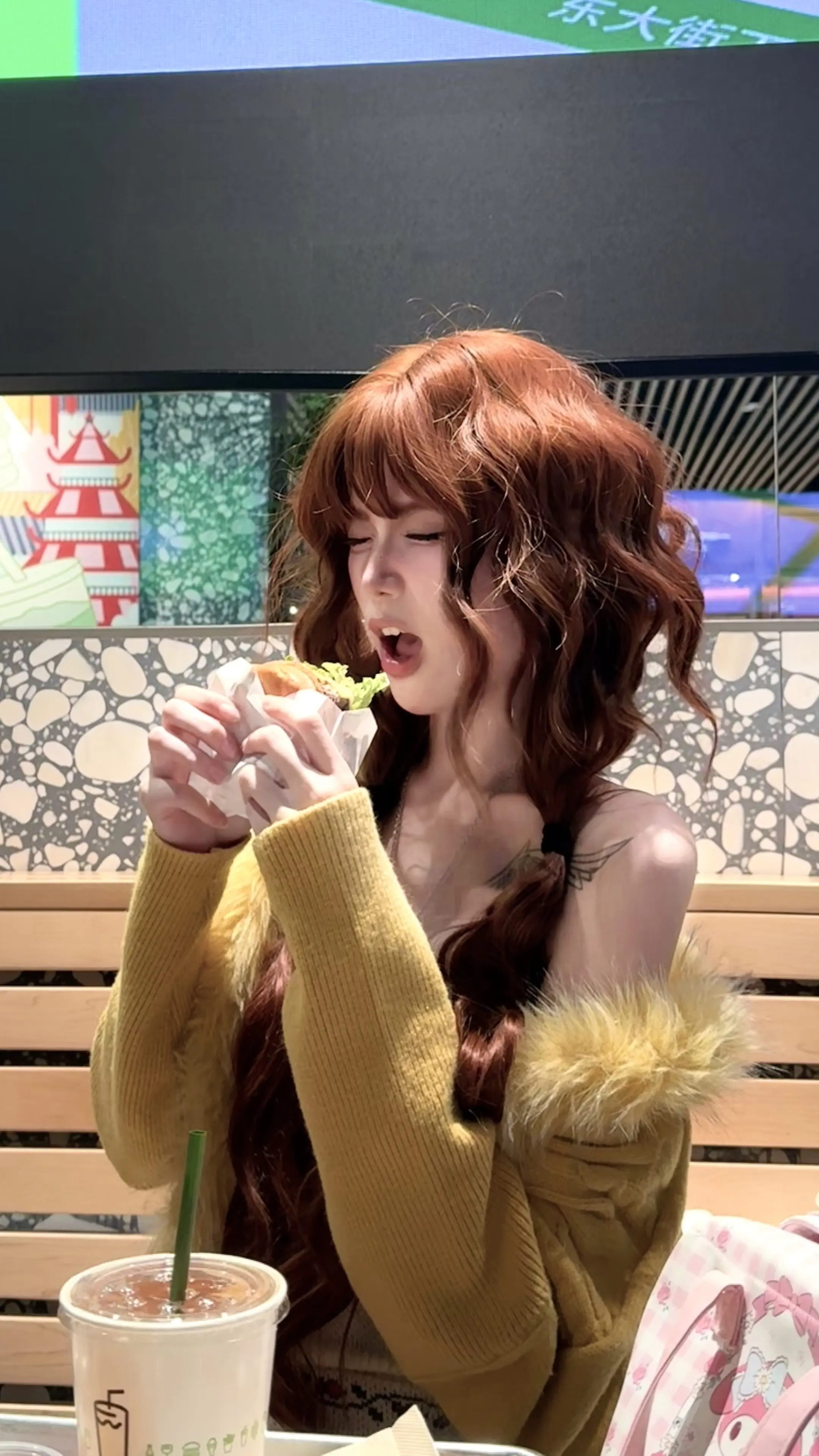 小猫盘中餐 ≽^⦁ ˕ ⦁𐙚≼。