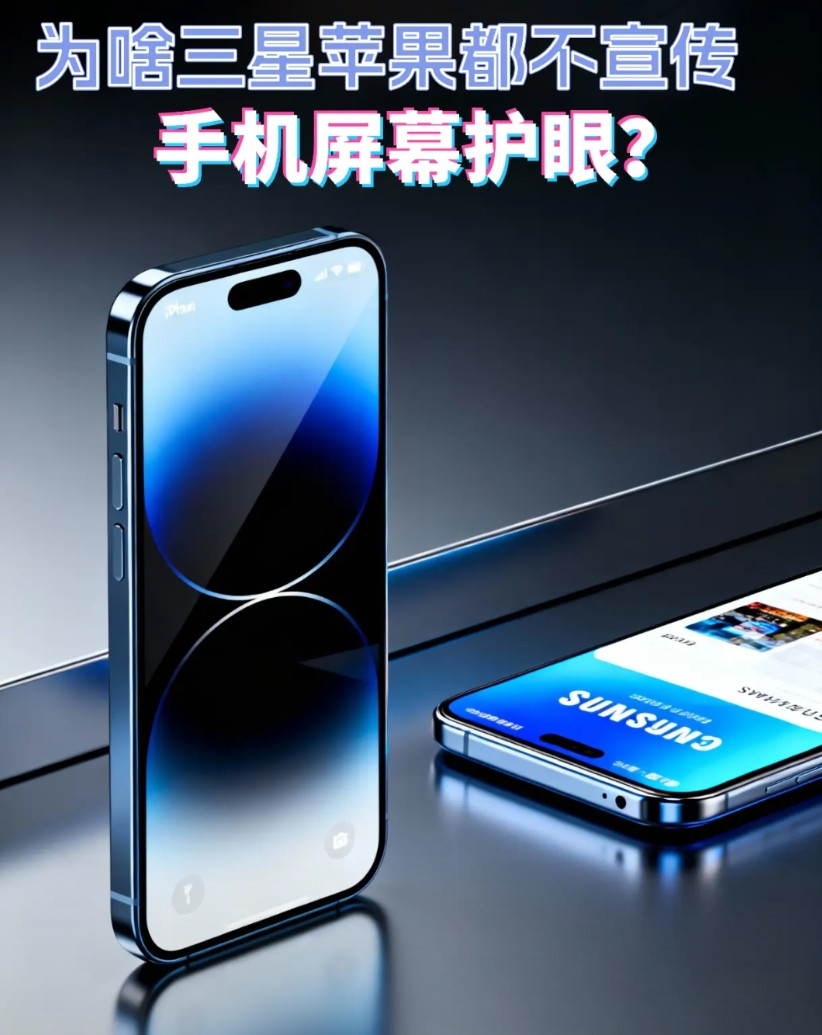 大家有没有发现，苹果三星的手机好像都不怎么提屏幕的护眼效果，而国产机一般都会强调